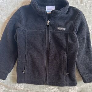 Columbia Boys' Steens Mountain II Full Zip Fleece Jacket in black Sz 4T